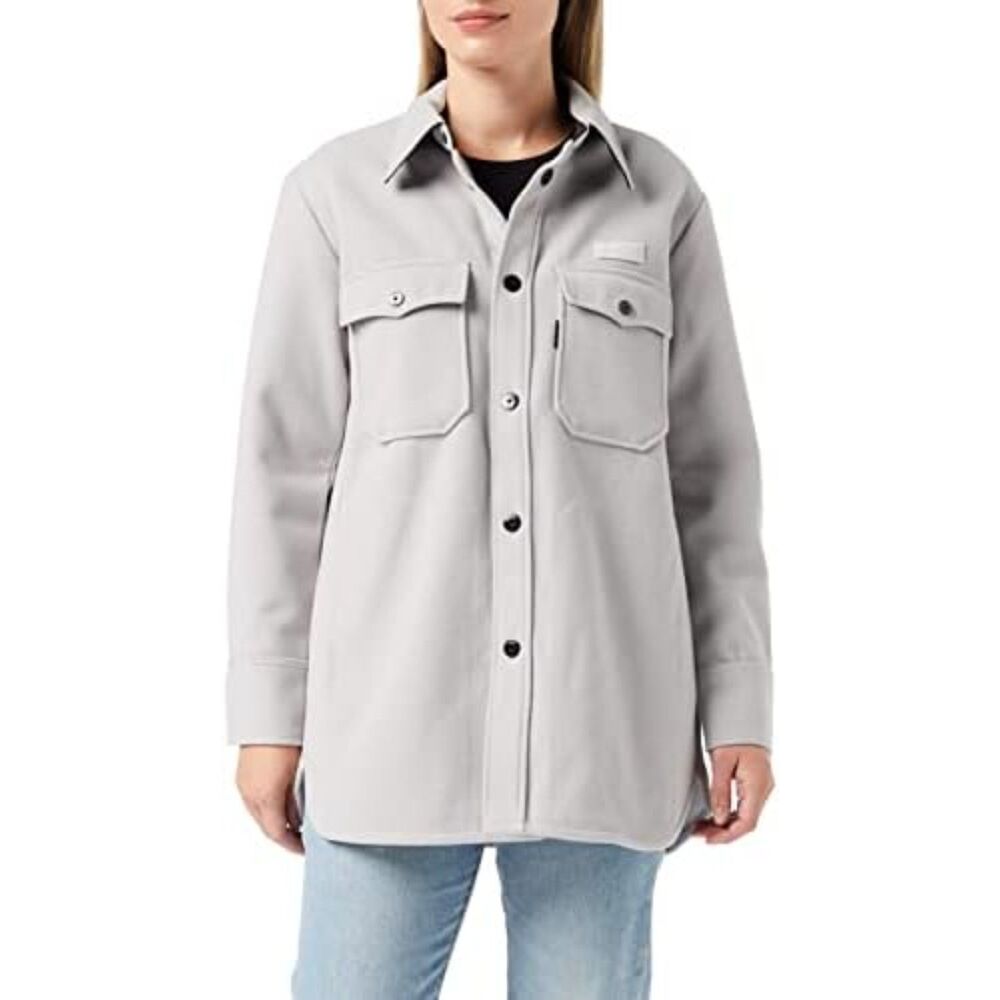 G-Star Women's Grey Boyfriend Fit Overshirt Size Medium NWT - Picture 5 of 10
